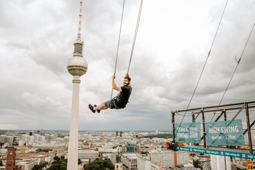 huśtawka na wysokości berlin